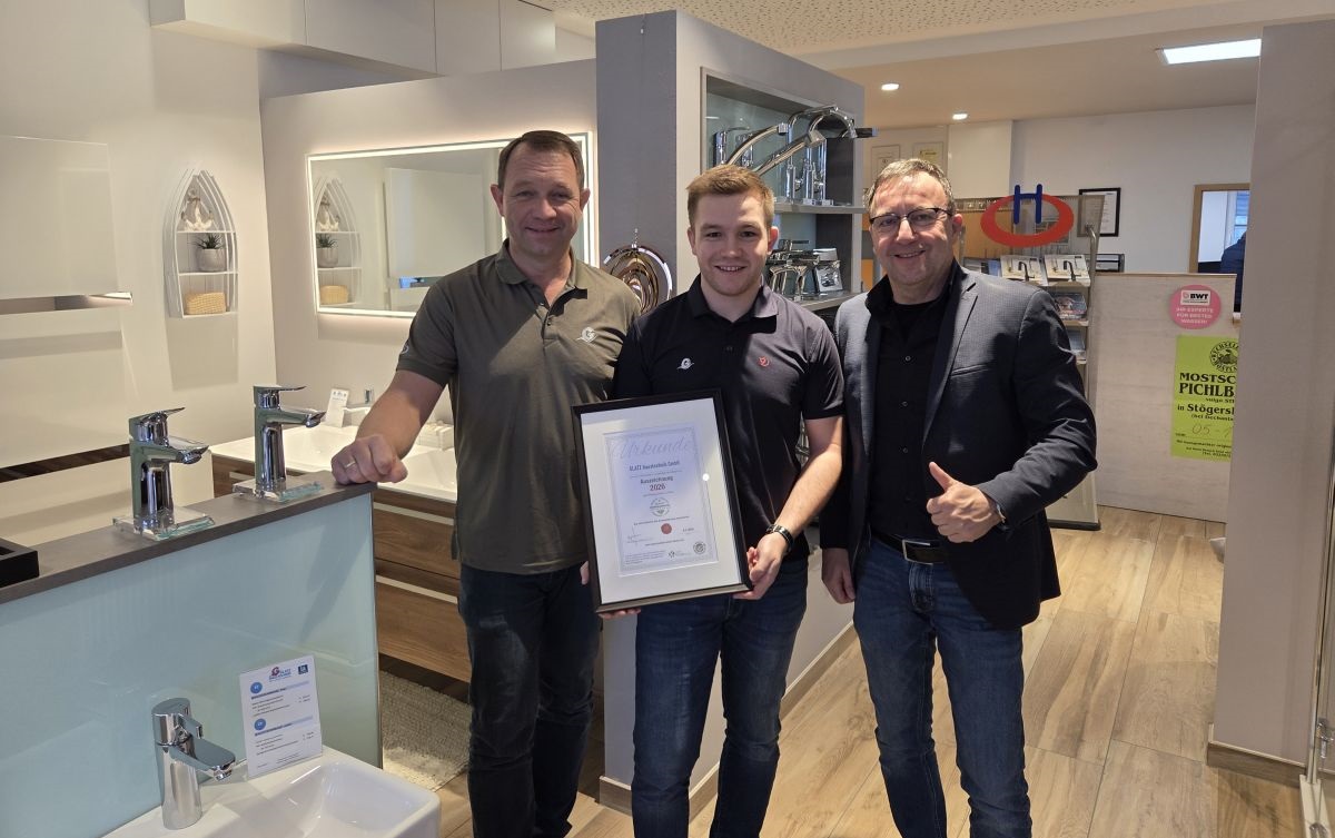 Glatz Haustechnik GmbH wird ausgezeichnet als Firma mit Handschlagqualität