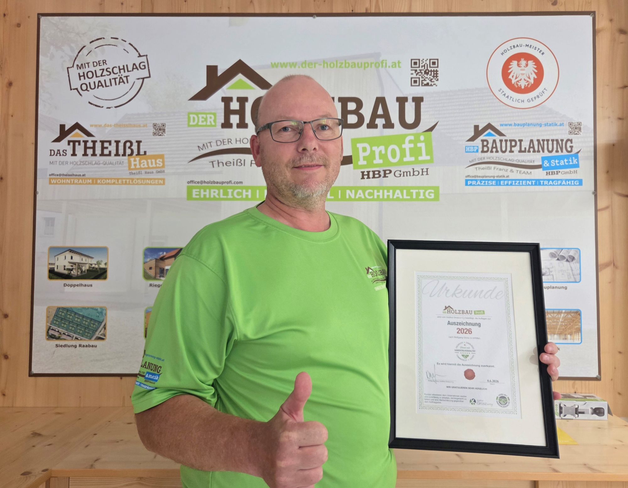 HBP GmbH - Holzbauprofi Theißl Franz aus Feldbach in der Südoststeiermark hat Handschlagqualität