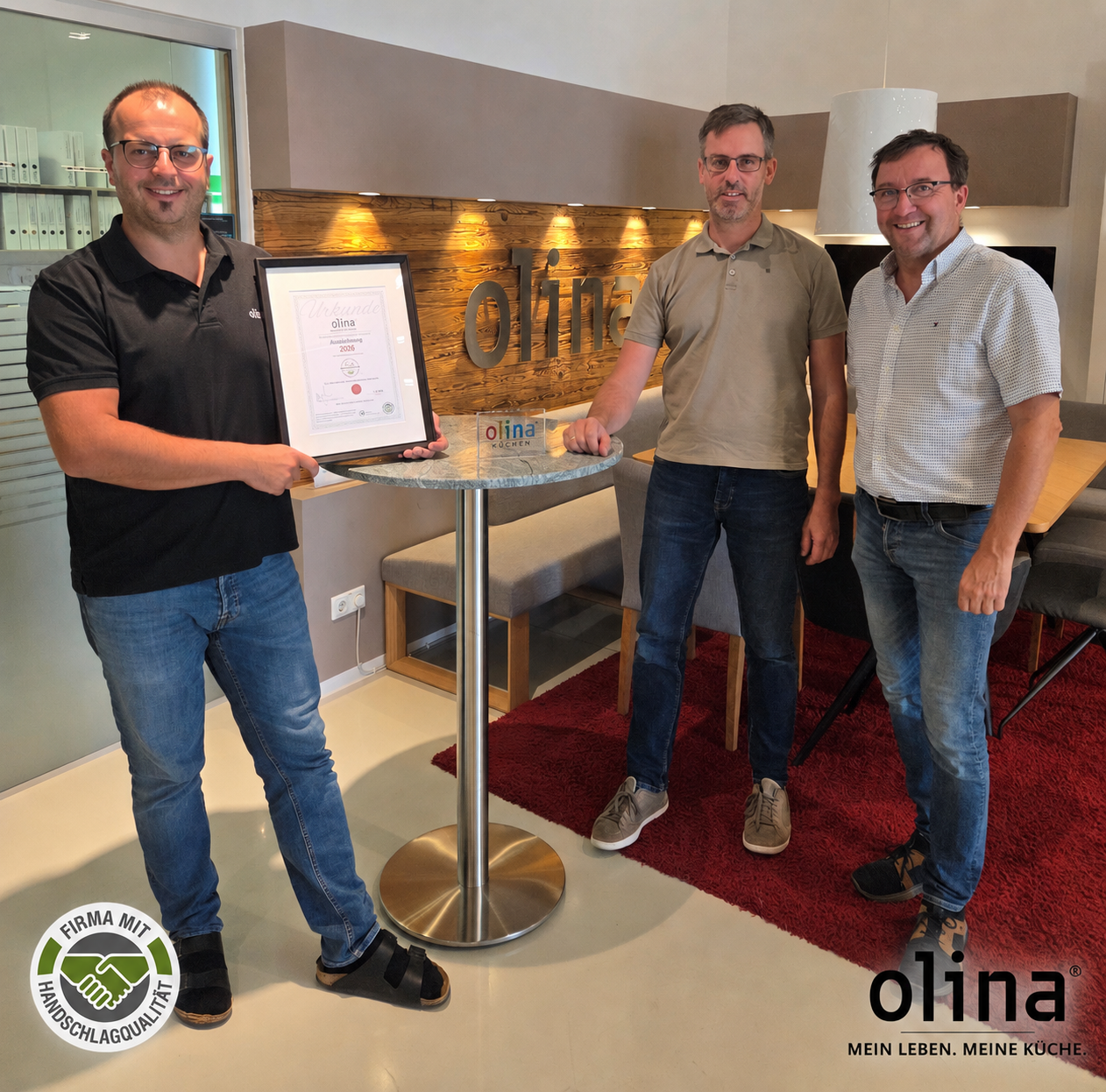 OLINA Küchen Studio Wels hat Handschlagqualität