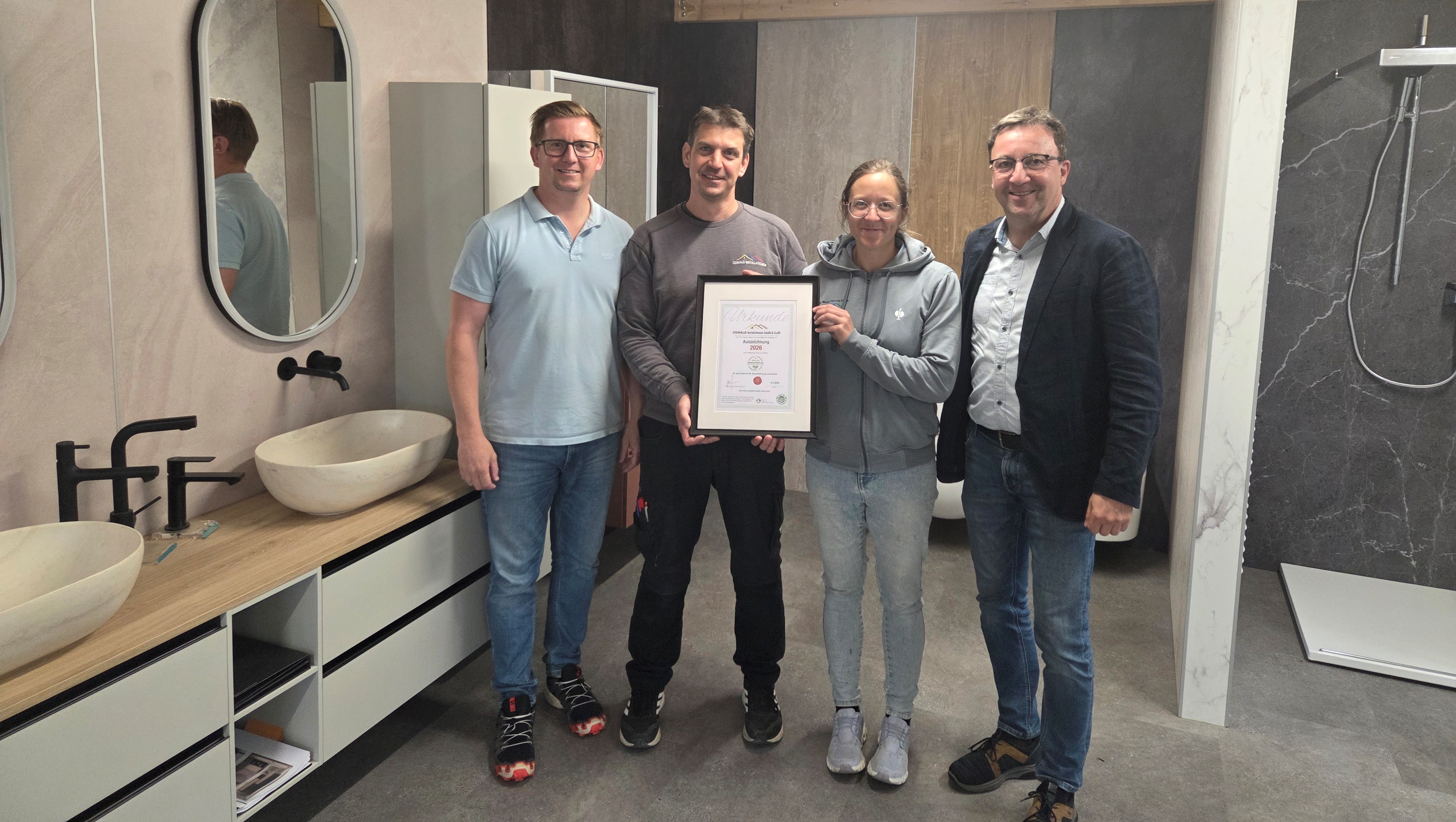 Oswald Installationen GmbH & CoKG aus Frauental an der Laßnitz hat Handschlagqualität