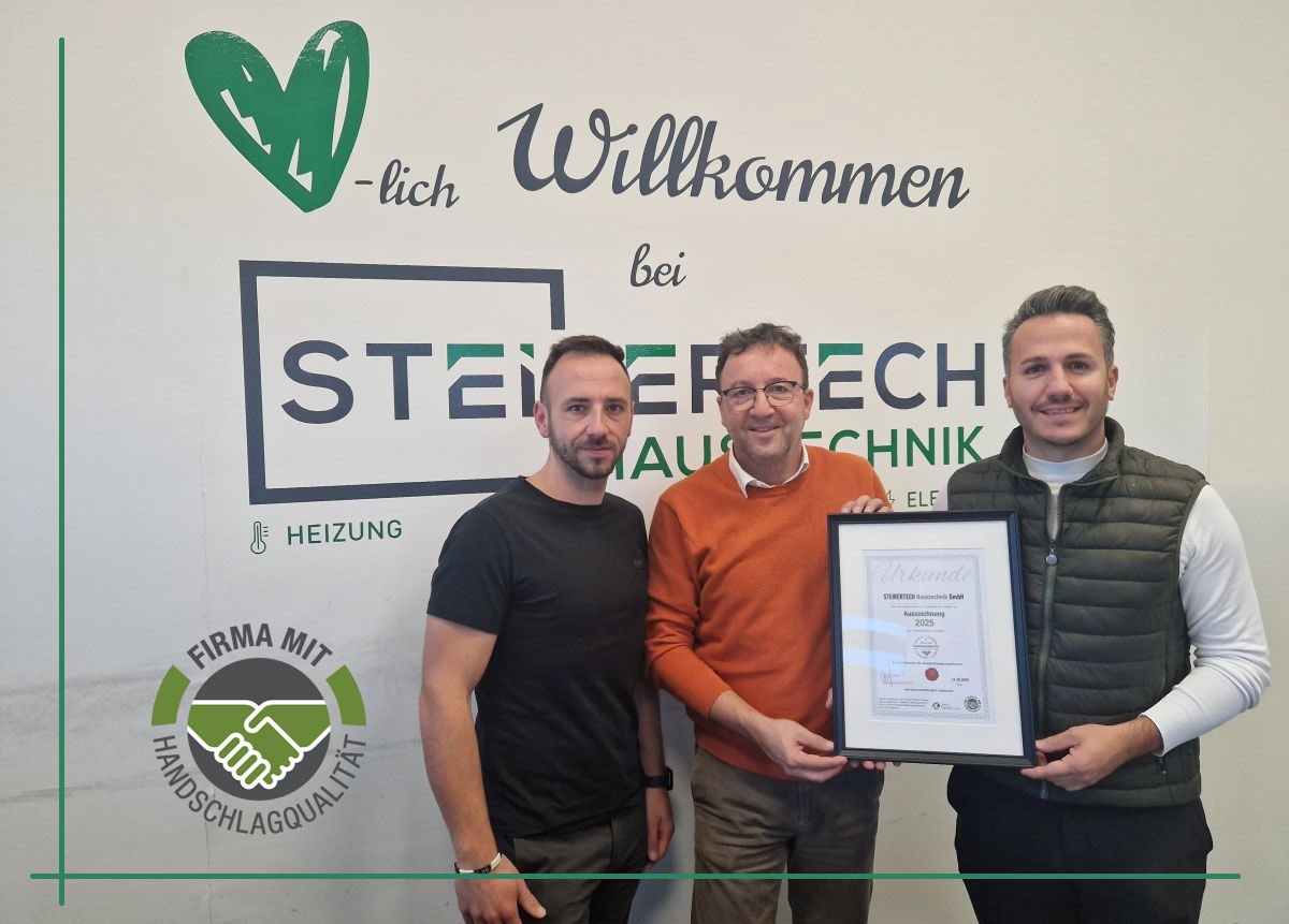 Steirertech Haustechnik GmbH aus Straß hat Handschlagqualität